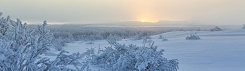 Kaamos La fin du Kaamos et full moon en Laponie