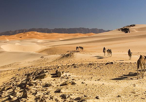 Le Sahara et les nomades Le Sahara et les nomades La conquête du vide ou la nécessité d’être nomade Le Désert : les horizons sont infinis, les...